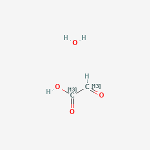 molecular formula C2H4O4 B583587 Glyoxylic Acid-13C2 Monohydrate CAS No. 1391053-99-8