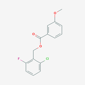 molecular formula C15H12ClFO3 B5835901 2-chloro-6-fluorobenzyl 3-methoxybenzoate 