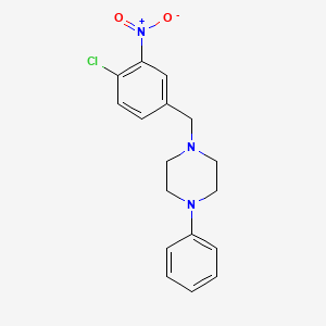 molecular formula C17H18ClN3O2 B5835907 1-(4-chloro-3-nitrobenzyl)-4-phenylpiperazine 
