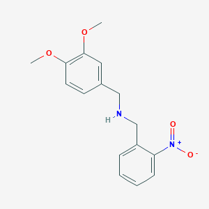 molecular formula C16H18N2O4 B5835913 (3,4-dimethoxybenzyl)(2-nitrobenzyl)amine 