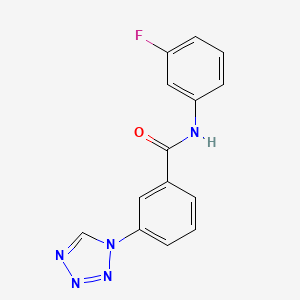 molecular formula C14H10FN5O B5835932 N-(3-fluorophenyl)-3-(1H-tetrazol-1-yl)benzamide 