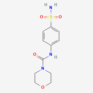 molecular formula C11H15N3O4S B5835934 N-[4-(aminosulfonyl)phenyl]-4-morpholinecarboxamide 