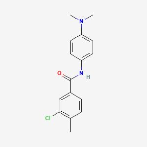 molecular formula C16H17ClN2O B5835937 3-chloro-N-[4-(dimethylamino)phenyl]-4-methylbenzamide 