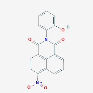 molecular formula C18H10N2O5 B5835988 2-(2-hydroxyphenyl)-6-nitro-1H-benzo[de]isoquinoline-1,3(2H)-dione 