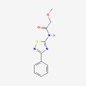 molecular formula C11H11N3O2S B5835990 2-methoxy-N-(3-phenyl-1,2,4-thiadiazol-5-yl)acetamide CAS No. 132214-41-6