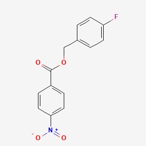 molecular formula C14H10FNO4 B5836012 4-fluorobenzyl 4-nitrobenzoate 