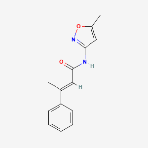 molecular formula C14H14N2O2 B5836021 N-(5-methyl-3-isoxazolyl)-3-phenyl-2-butenamide 