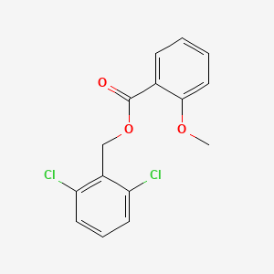 molecular formula C15H12Cl2O3 B5836026 2,6-dichlorobenzyl 2-methoxybenzoate 