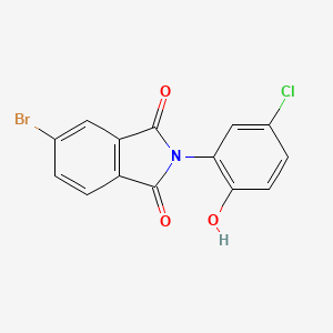 molecular formula C14H7BrClNO3 B5836048 5-bromo-2-(5-chloro-2-hydroxyphenyl)-1H-isoindole-1,3(2H)-dione 