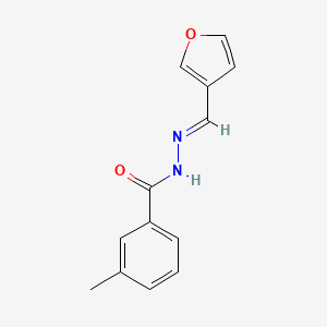 molecular formula C13H12N2O2 B5836067 N'-(3-furylmethylene)-3-methylbenzohydrazide 