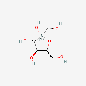 molecular formula C6H12O6 B583609 D-(2-~13~C)果糖呋喃糖 CAS No. 117013-19-1