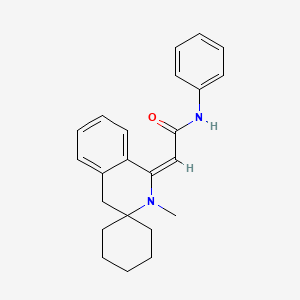 molecular formula C23H26N2O B5836110 2-(2'-methyl-2'H-spiro[cyclohexane-1,3'-isoquinolin]-1'(4'H)-ylidene)-N-phenylacetamide 