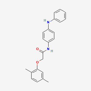 molecular formula C22H22N2O2 B5836116 N-(4-anilinophenyl)-2-(2,5-dimethylphenoxy)acetamide 