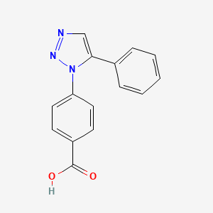 molecular formula C15H11N3O2 B5836141 4-(5-苯基-1H-1,2,3-三唑-1-基)苯甲酸 