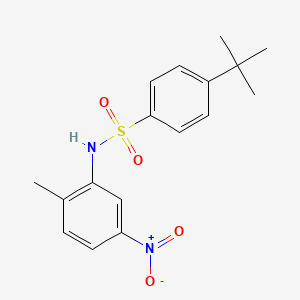 molecular formula C17H20N2O4S B5836151 4-tert-butyl-N-(2-methyl-5-nitrophenyl)benzenesulfonamide CAS No. 5628-15-9