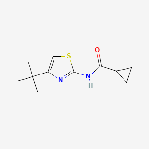 molecular formula C11H16N2OS B5836152 N-(4-tert-butyl-1,3-thiazol-2-yl)cyclopropanecarboxamide 