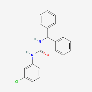 N-(3-chlorophenyl)-N'-(diphenylmethyl)urea