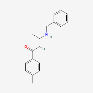 molecular formula C18H19NO B5836249 3-(benzylamino)-1-(4-methylphenyl)-2-buten-1-one 