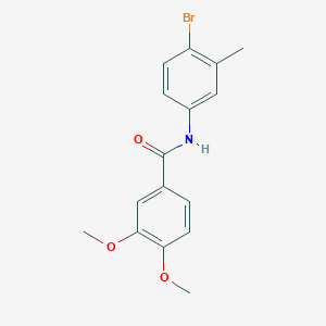 molecular formula C16H16BrNO3 B5836254 N-(4-bromo-3-methylphenyl)-3,4-dimethoxybenzamide 