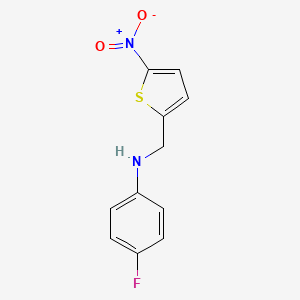 molecular formula C11H9FN2O2S B5836264 (4-fluorophenyl)[(5-nitro-2-thienyl)methyl]amine 