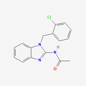 molecular formula C16H14ClN3O B5836268 N-[1-(2-chlorobenzyl)-1H-benzimidazol-2-yl]acetamide CAS No. 5648-61-3