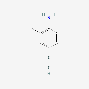molecular formula C9H9N B583632 4-Ethynyl-2-methylaniline CAS No. 146141-31-3