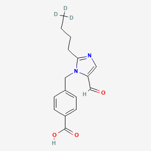molecular formula C16H18N2O3 B583633 4-[(2-Butyl-5-formyl-1H-imidazol-1-yl)methyl]benzoic Acid-d3 CAS No. 1346598-15-9