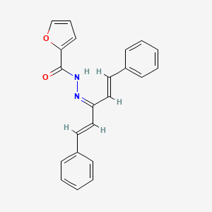 molecular formula C22H18N2O2 B5836338 N'-[3-phenyl-1-(2-phenylvinyl)-2-propen-1-ylidene]-2-furohydrazide 