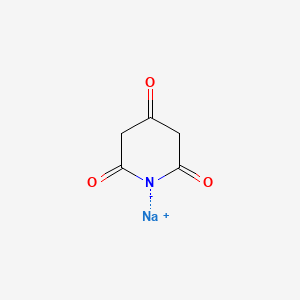 molecular formula C5H4NNaO3 B583634 2,4,6-Piperidinetrione Sodium Salt CAS No. 1135049-14-7
