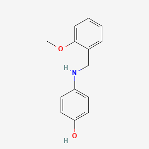 molecular formula C14H15NO2 B5836349 4-[(2-methoxybenzyl)amino]phenol 