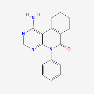 molecular formula C17H16N4O B5836355 1-amino-5-phenyl-7,8,9,10-tetrahydropyrimido[4,5-c]isoquinolin-6(5H)-one 