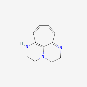 molecular formula C11H13N3 B583636 2,3,4,5-Tetrahydro-1H-1,3A,6-triazacyclohepta[DE]naphthalene CAS No. 156144-61-5