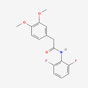 molecular formula C16H15F2NO3 B5836391 N-(2,6-difluorophenyl)-2-(3,4-dimethoxyphenyl)acetamide 