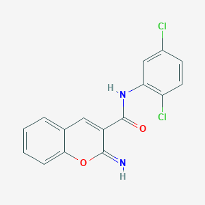 molecular formula C16H10Cl2N2O2 B5836415 N-(2,5-dichlorophenyl)-2-imino-2H-chromene-3-carboxamide 