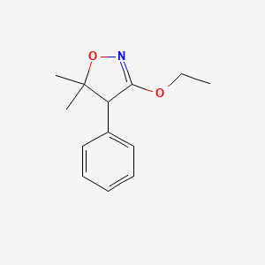 molecular formula C13H17NO2 B583642 3-Ethoxy-5,5-dimethyl-4-phenyl-4,5-dihydroisoxazole CAS No. 146197-37-7