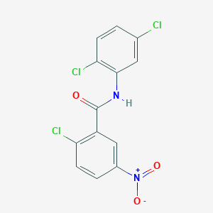 molecular formula C13H7Cl3N2O3 B5836423 2-chloro-N-(2,5-dichlorophenyl)-5-nitrobenzamide CAS No. 5268-93-9