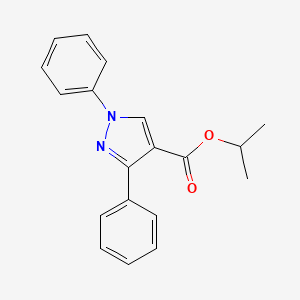 molecular formula C19H18N2O2 B5836440 isopropyl 1,3-diphenyl-1H-pyrazole-4-carboxylate 