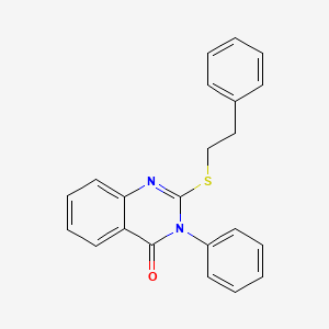 molecular formula C22H18N2OS B5836457 3-phenyl-2-[(2-phenylethyl)thio]-4(3H)-quinazolinone 