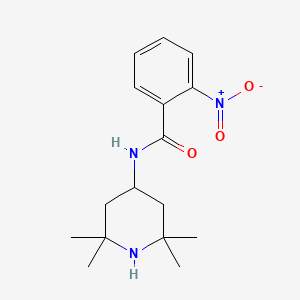 molecular formula C16H23N3O3 B5836516 2-nitro-N-(2,2,6,6-tetramethyl-4-piperidinyl)benzamide 