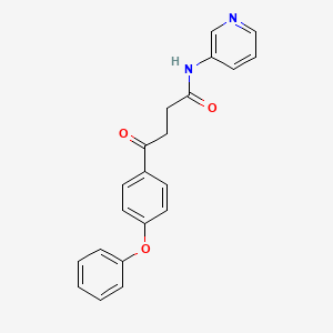 molecular formula C21H18N2O3 B5836524 4-oxo-4-(4-phenoxyphenyl)-N-3-pyridinylbutanamide 