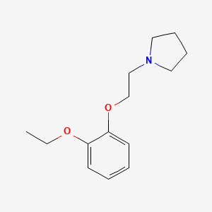 molecular formula C14H21NO2 B5836544 1-[2-(2-ethoxyphenoxy)ethyl]pyrrolidine 
