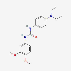 molecular formula C19H25N3O3 B5836562 N-[4-(diethylamino)phenyl]-N'-(3,4-dimethoxyphenyl)urea 