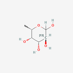 molecular formula C6H12O5 B583658 L-fucose-2-13C CAS No. 83379-37-7
