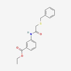 ethyl 3-{[(benzylthio)acetyl]amino}benzoate