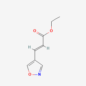 molecular formula C8H9NO3 B583660 Ethyl 3-(isoxazol-4-yl)acrylate CAS No. 141679-69-8