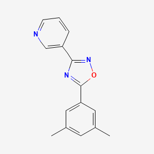3-[5-(3,5-dimethylphenyl)-1,2,4-oxadiazol-3-yl]pyridine