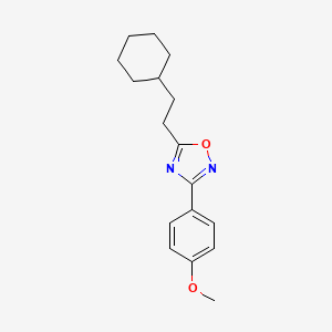 molecular formula C17H22N2O2 B5836642 5-(2-cyclohexylethyl)-3-(4-methoxyphenyl)-1,2,4-oxadiazole 
