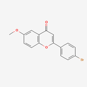 molecular formula C16H11BrO3 B5836714 2-(4-溴苯基)-6-甲氧基-4H-色满-4-酮 