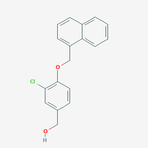 molecular formula C18H15ClO2 B5836762 [3-chloro-4-(1-naphthylmethoxy)phenyl]methanol 