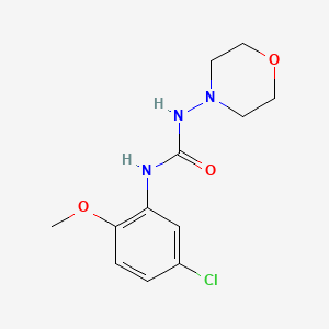 molecular formula C12H16ClN3O3 B5836779 N-(5-chloro-2-methoxyphenyl)-N'-4-morpholinylurea 